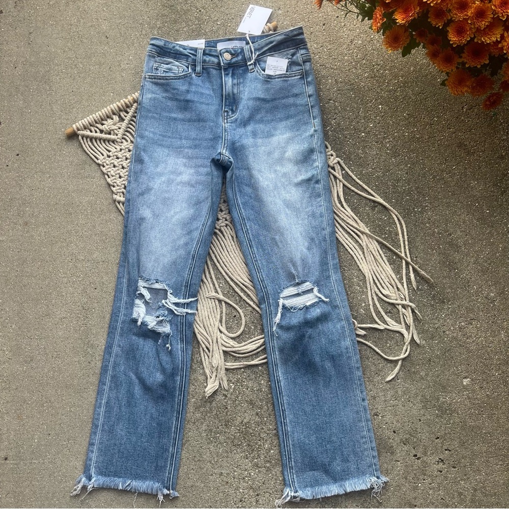 New Vervet High Rise Distressed Jeans Size 25 - Picture 2 of 8